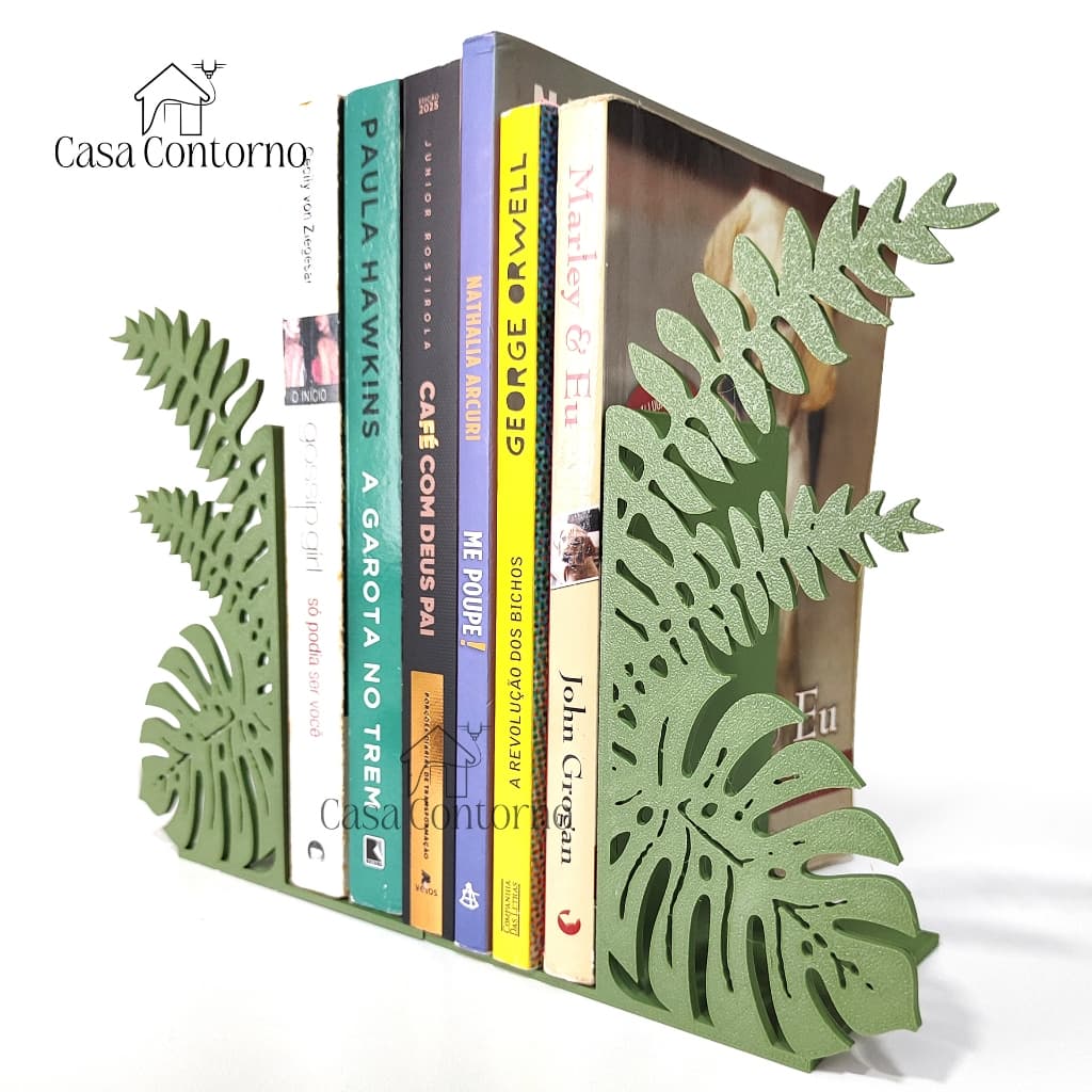 Aparador de livros em formato de Folhas GRANDE