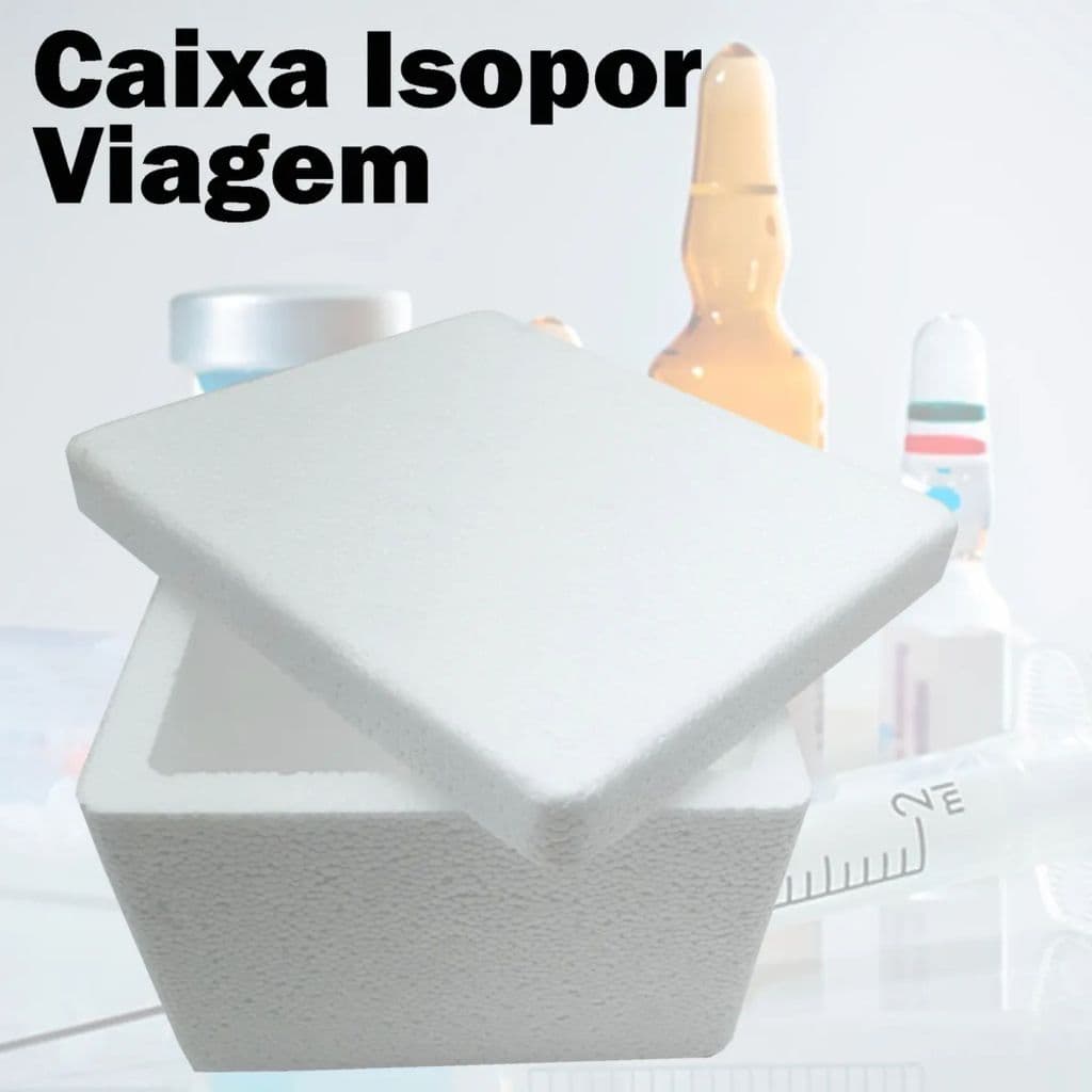 Caixa de Isopor 250ml Pequena com Tampa Kit 18 Unidades Para Insulina Sorvete e Congelados