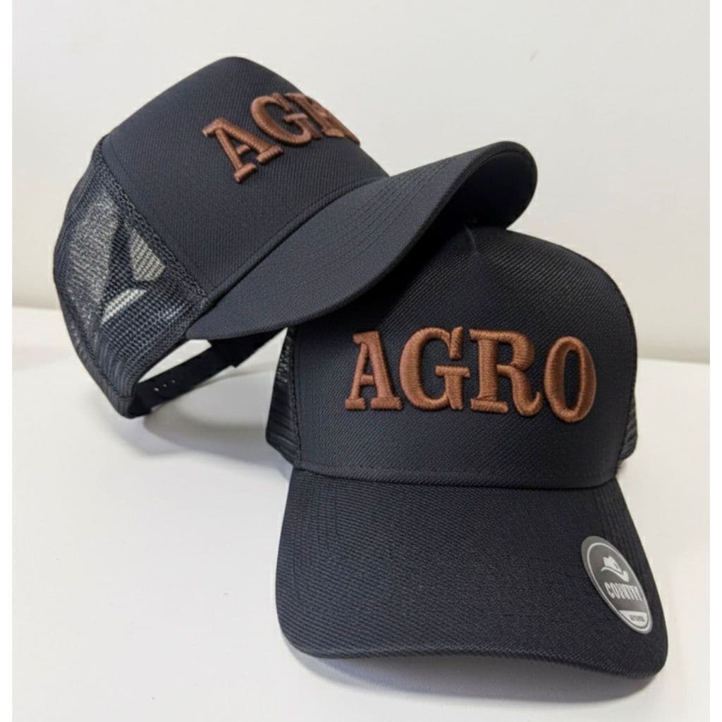 Boné Agropecuária country agro Original Bordado em Alto Relevo Chapéu masculino Telinha trucker