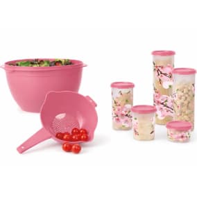 Kit Tupperware Modular Flor de Cerejeira 7 peças