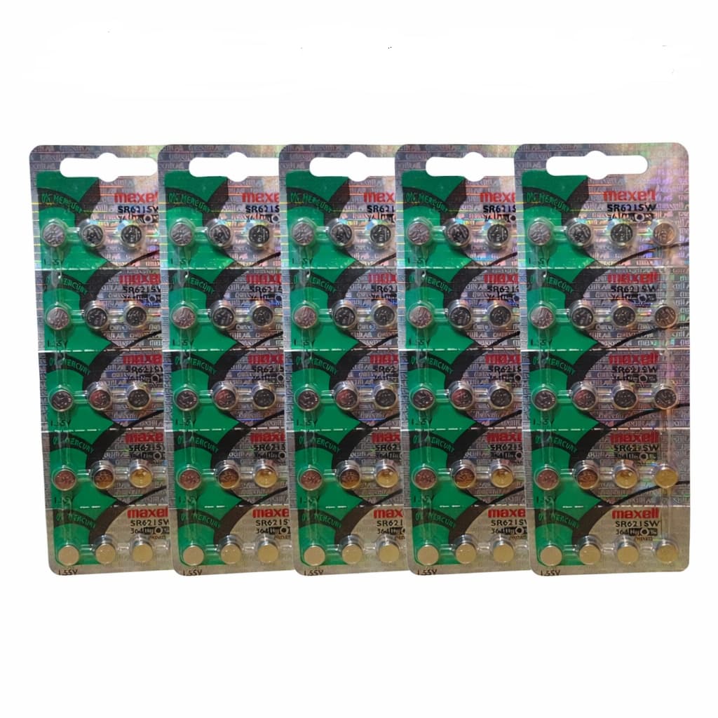 Baterias para relogio 621/364 Maxel original kit com 100 uns