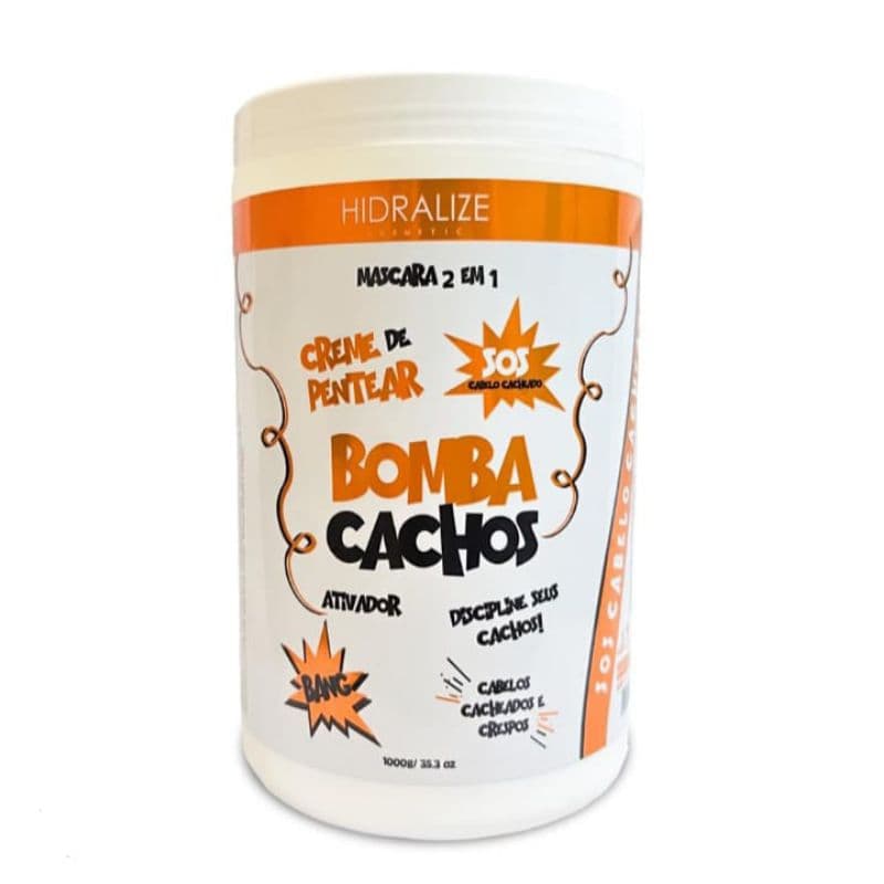 Creme de Pentear Bomba Cachos Hidralise 1Kg – Ativador de Cachos, Hidratação e Definição