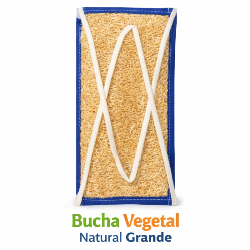 BUCHA VEGETAL LOMBAR ECOLÓGICA EXCELENTE QUALIDADE PARA LAVAR COSTAS NATURAL