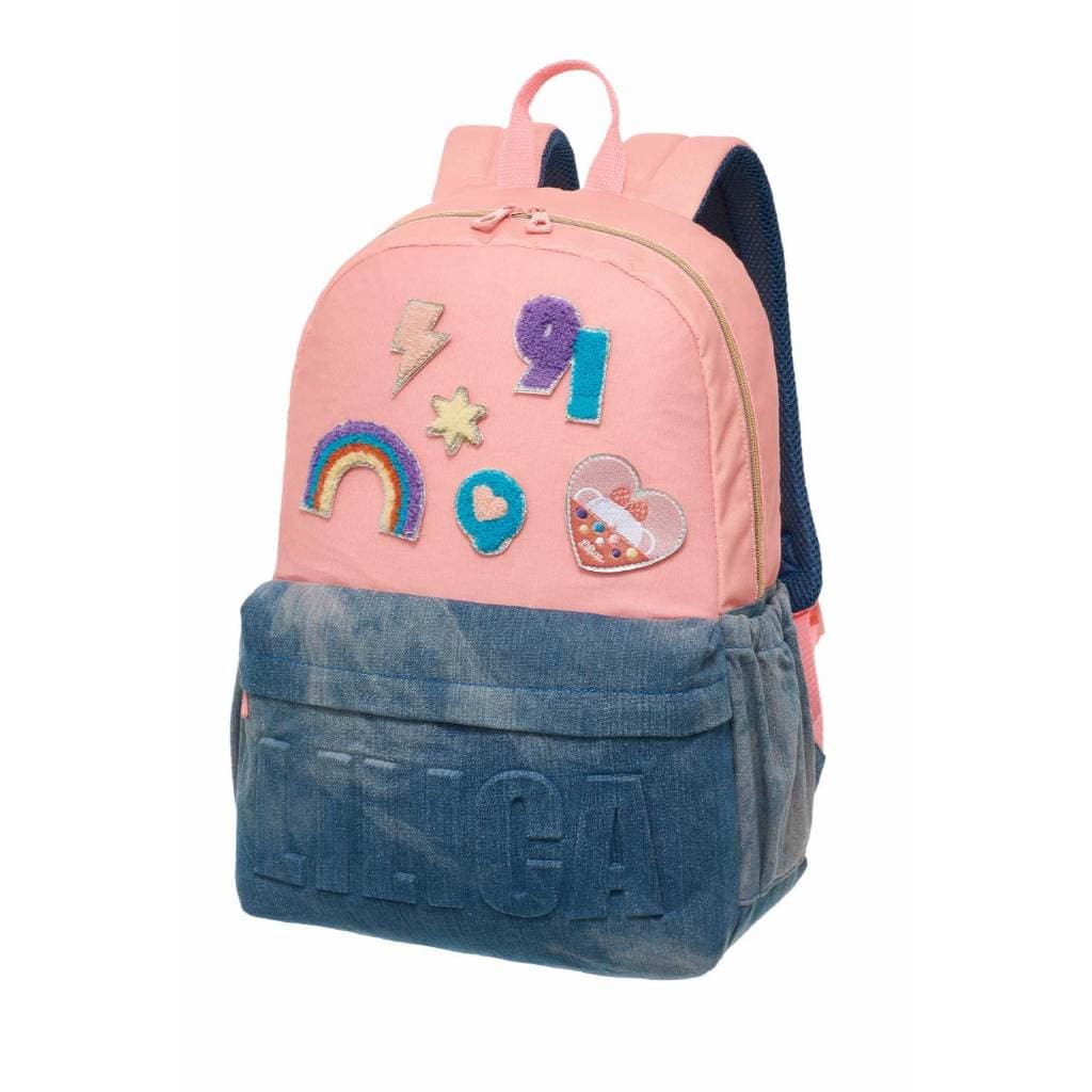 Mochila Lilica Ripilica LovIt Play Patch Escolar Feminina Infantil