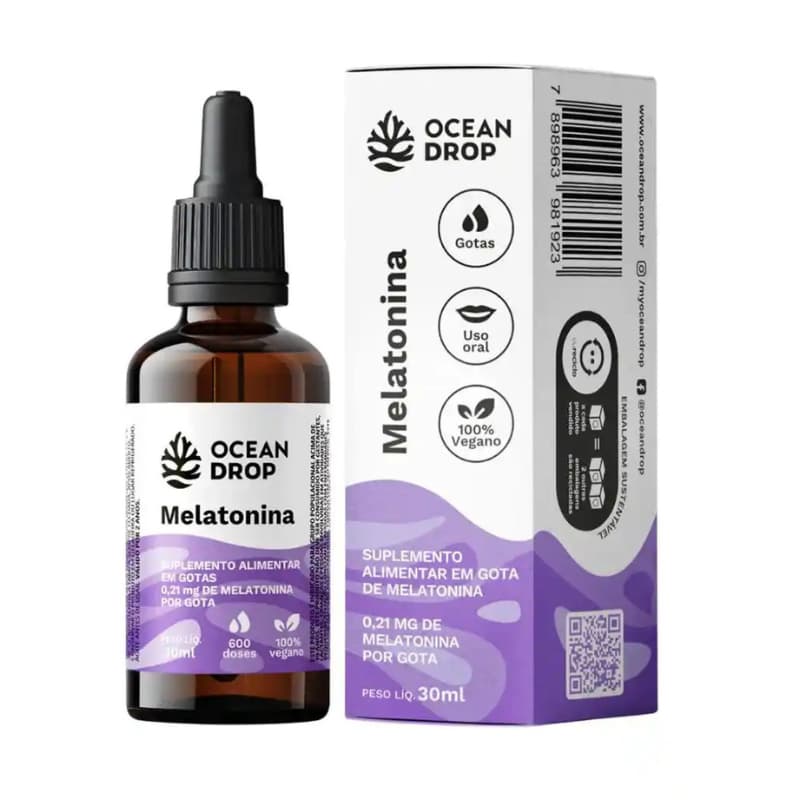 Melatonina Gota Ocean Drop Indutor Sono Melatonina Original Barata Eficaz