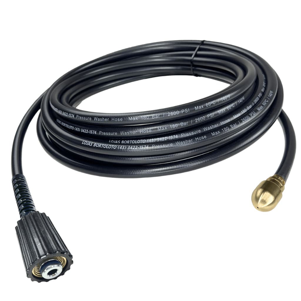 Mangueira Desentupidora 1/4” Alta Pressão p/ Karcher K1 K2 K3 K5 – Canos, Ralos e Tubulação