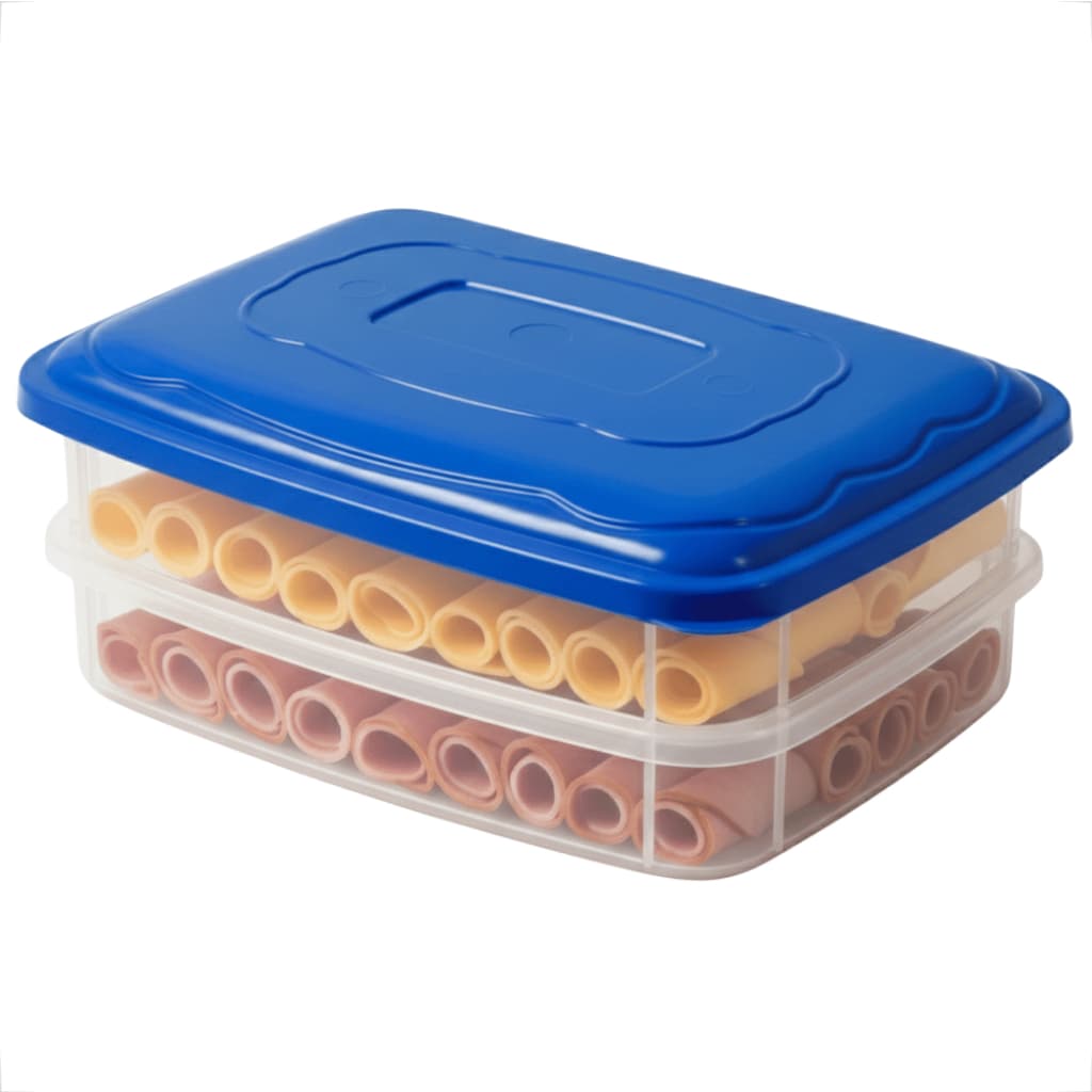 Porta Frios Plástico com Tampa Resistente Ideal para Geladeira e Freezer Conjunto de Potes Premium