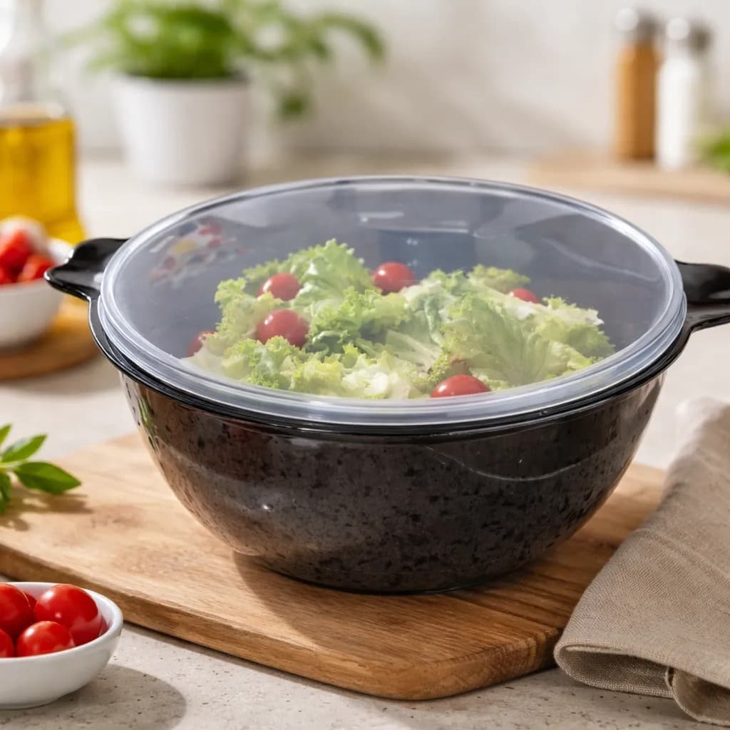 Pote Tigela Bacia Bowl Saladeira Pipoqueira Cumbuca Vasilha Tampa Hermética Plástico