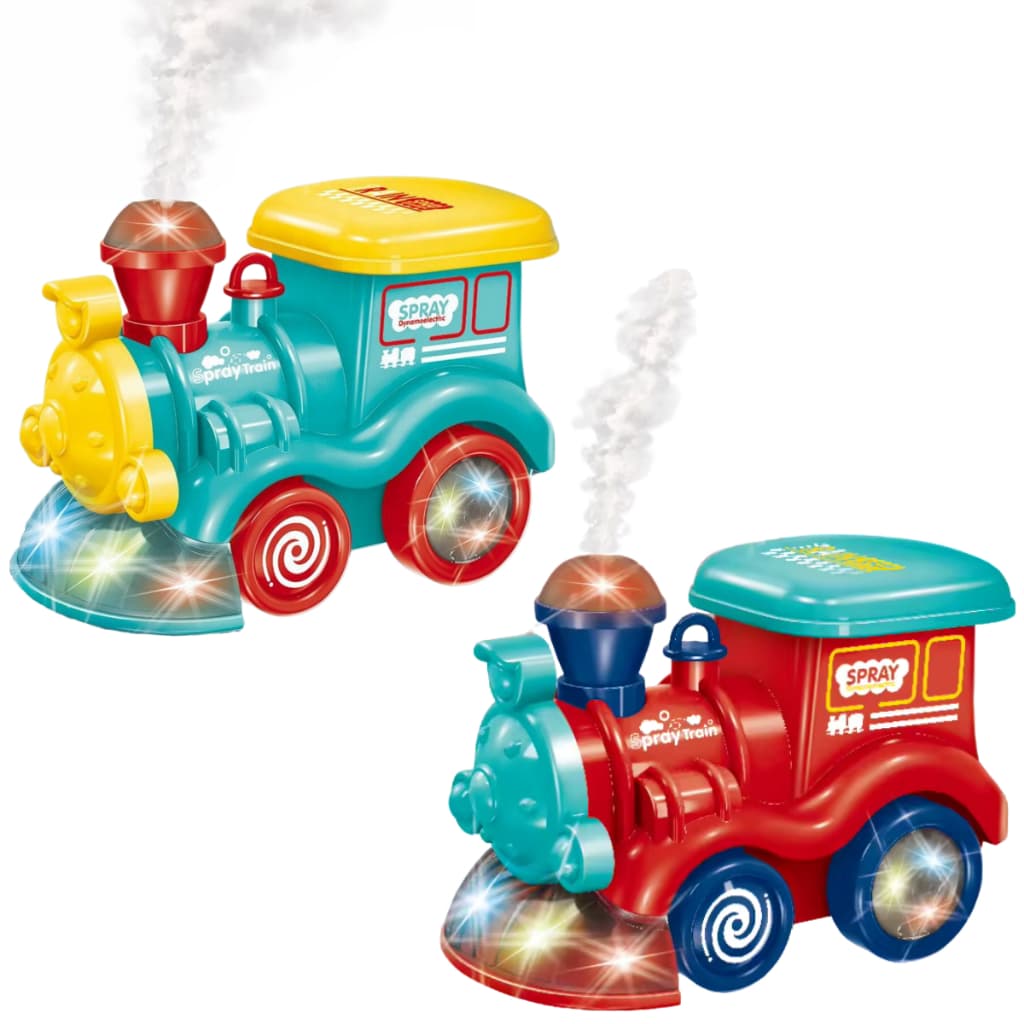 Trenzinho de Brinquedo Anda Sozinho Solta Fumaça Com Luz E Som