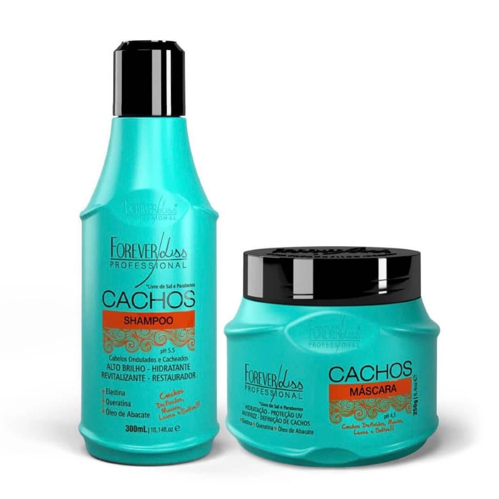 Shampoo cachos Forever liss 300 ml + máscara cachos 300 ml