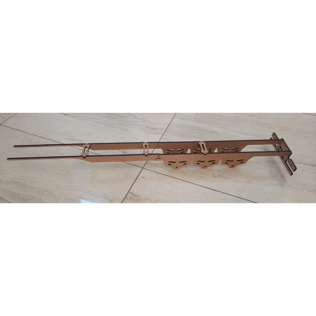 chassi da carreta 98 cm mdf 6mm escala 1/14