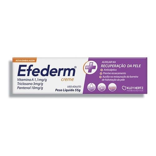 Efederm creme recuperação da pele com 55 gramas Kley Hert TUBO GRANDE