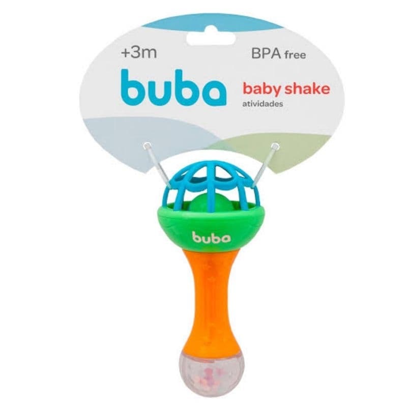 Buba Baby Shake - Mordedor Infantil com Cores Vibrantes e Seguro