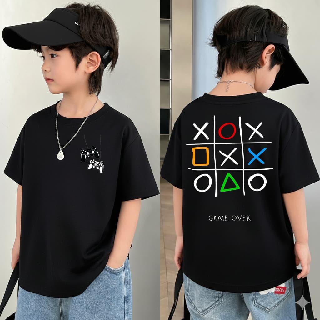 Camiseta Masculina Infantil Video Game Camisa 100% Algodão Leve e Confortavel  4 ao 16