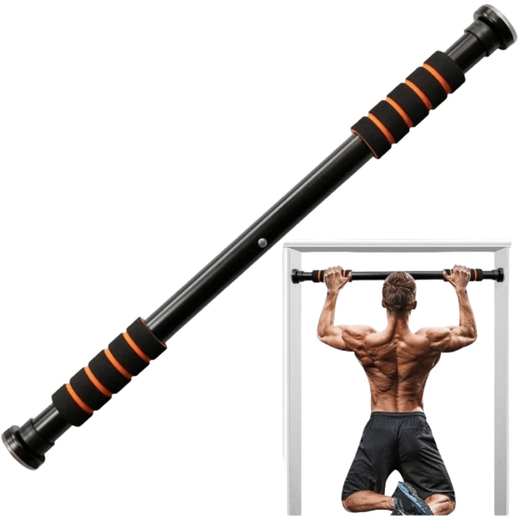 Barra de Porta Regulável Treino Musculação Calistenia Cross Training e Fortalecimento Muscular
