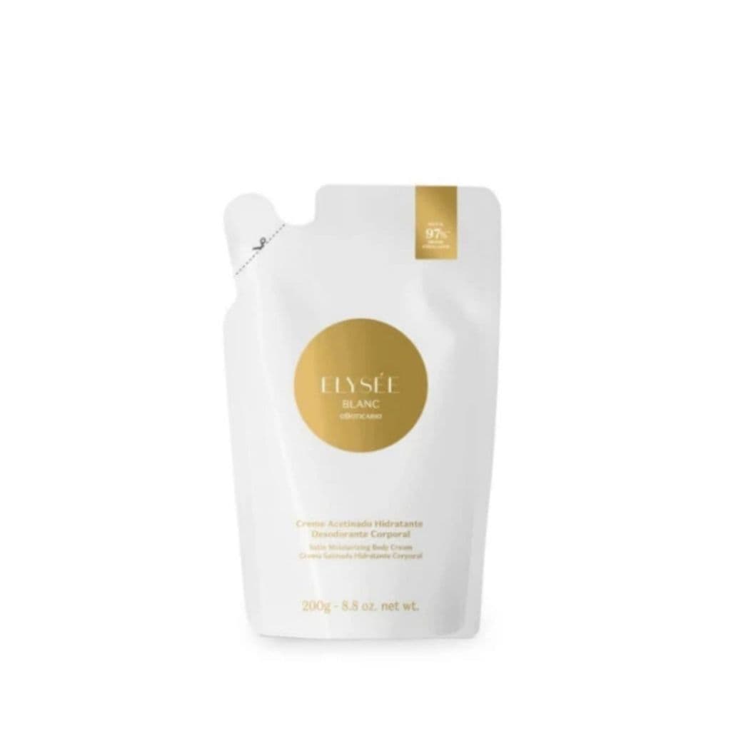 Refil Creme Hidratante Corporal Acetinado Elysée Blanc 200g