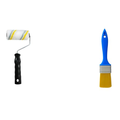 Kit Pincel 1.1/2” + Rolo de Lã 9cm – Ideal para Pinturas e Acabamentos