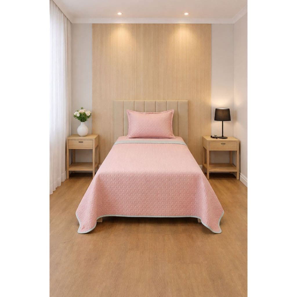 Cobre Leito Solteiro Acetinado Dupla Face 1,60m x 2,20m + 1 Fronha 50x70cm – Mega Promoção