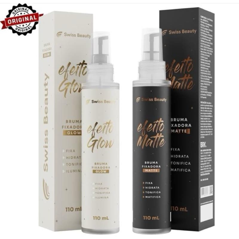 Bruma Fixadora de Maquiagem 110ml SWISS BEAUTY | Matte e Glow, Fixador de Maquiagem