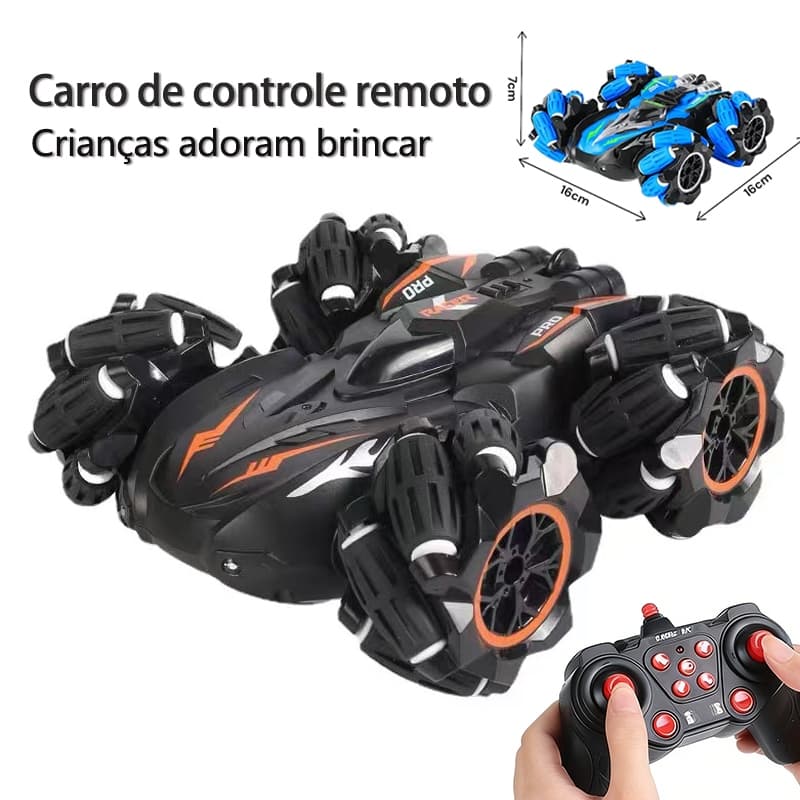 Carrinho Controle Remoto Acrobático Stunt Racing Drift Gira 360 Brinquedos para crianças