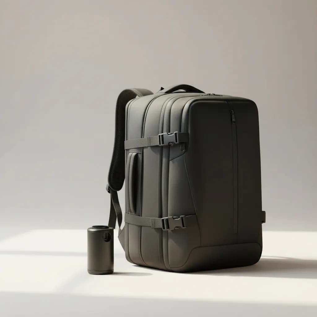 Mochila Bordo Compressão a Vácuo Mala de Mão Impermeável Viagem Executiva Grande Notebook Antifurto