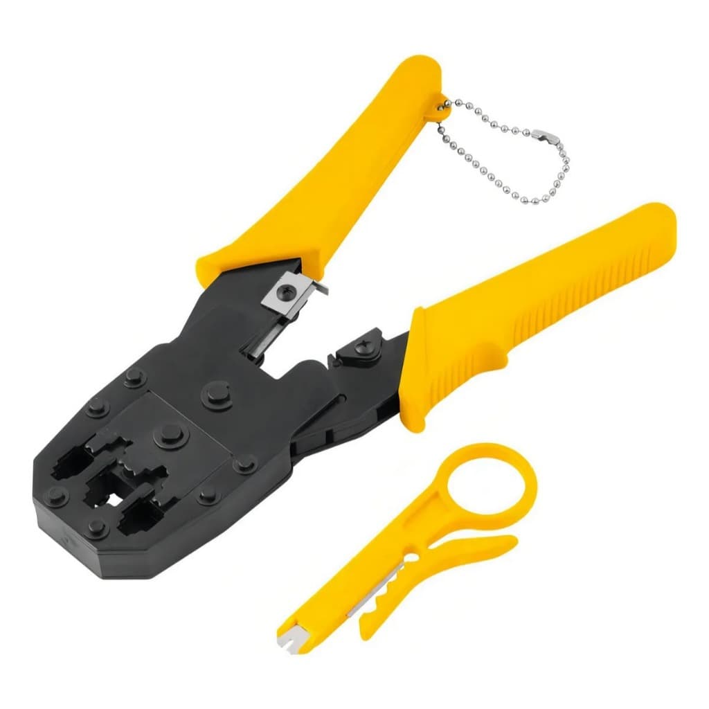 Alicate Crimpador Profissional RJ45/RJ11/RJ12 Corte e Decapagem