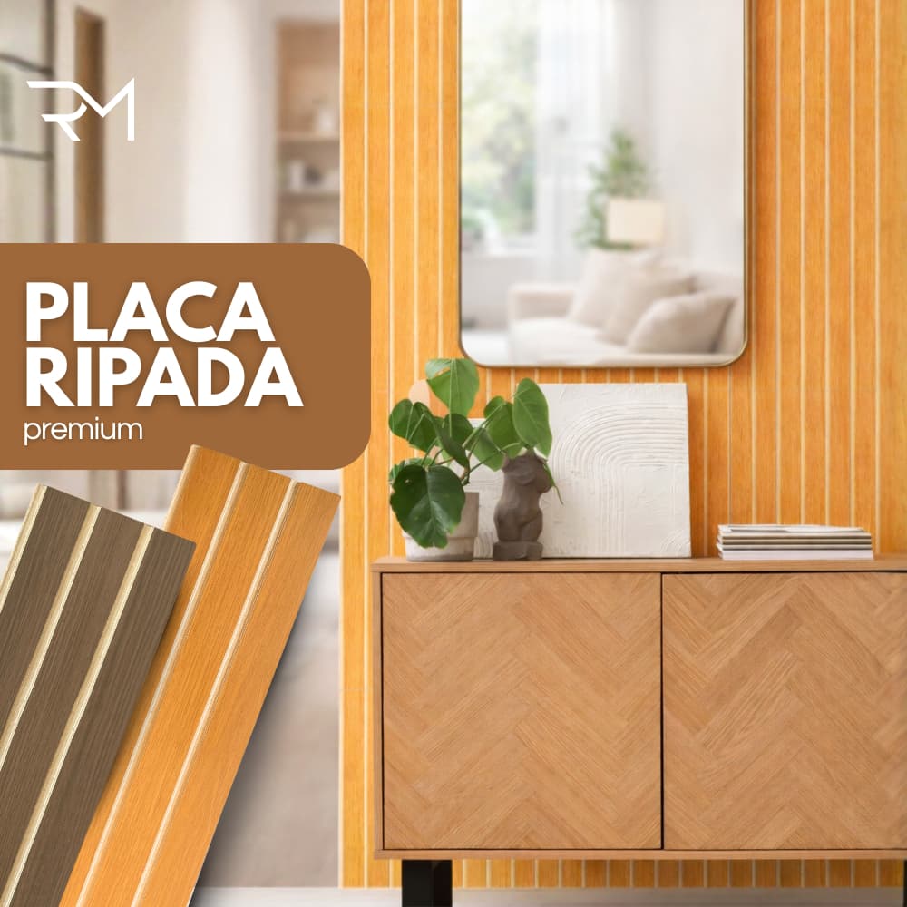Kit ATÉ 100  Unidades Revestimentos Ripados | Placa Painel Decorativo MDF 45x11 cm | Envio Rápido!