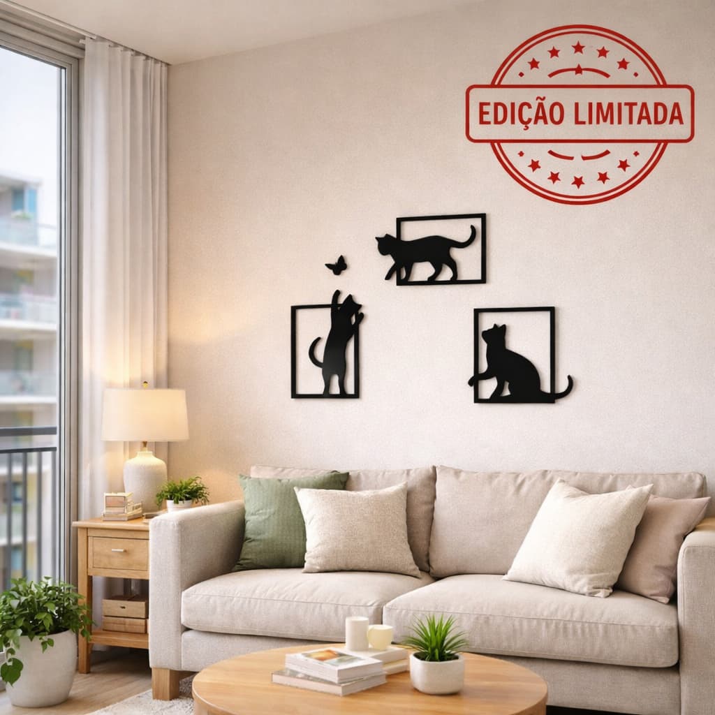 Arte Felina™ — A decoração que transforma amor por gatos em arte sofisticada na sua parede