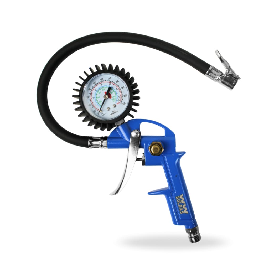Calibrador De Pneu Profissional Manometro  220libras/15bar WWSoldas