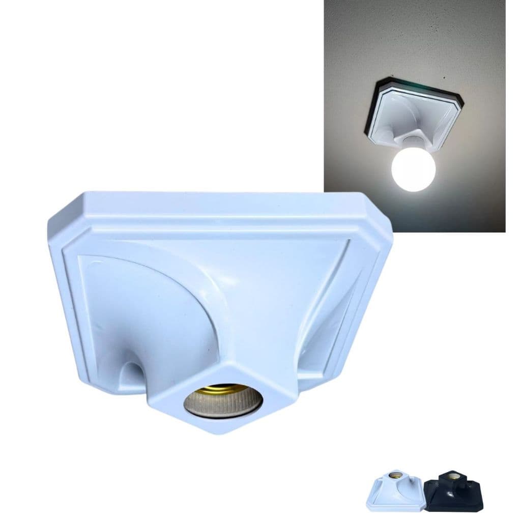 Kit 8 Plafonier Plafon Quadrado Sobrepor Bocal E27