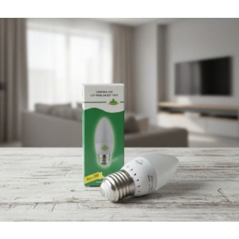 Lâmpada Vela C37 2W 5000K E27 127V