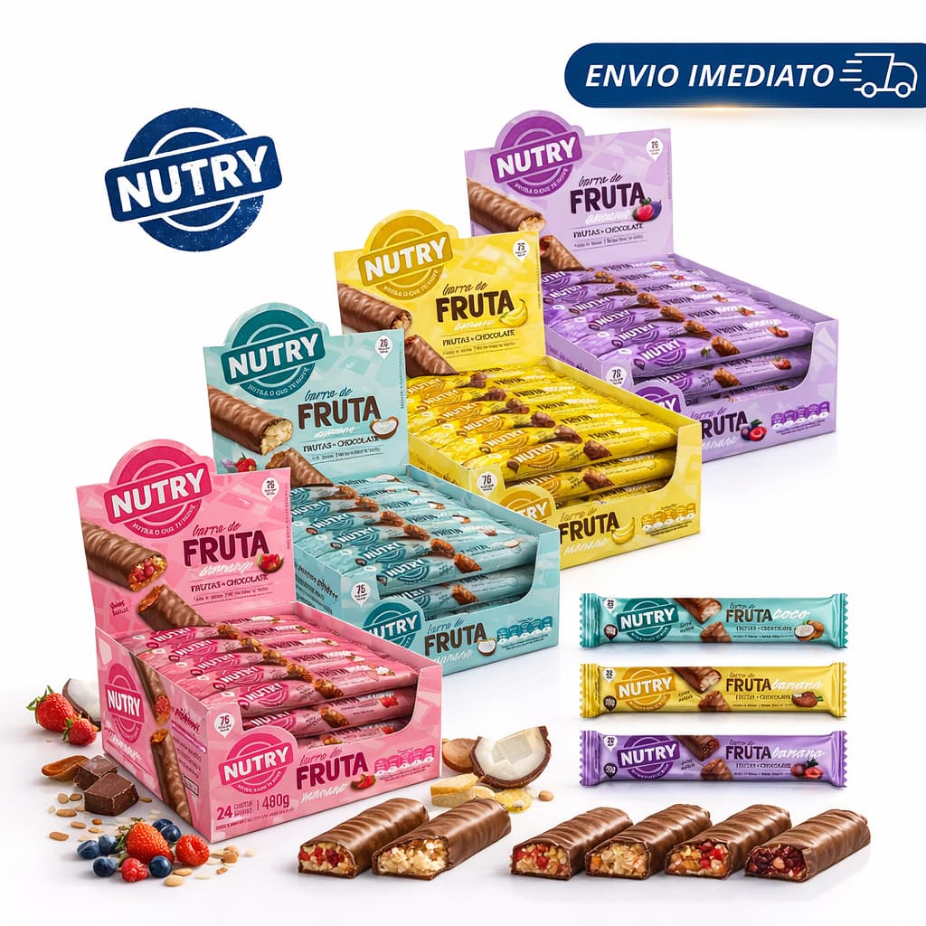Barra De Frutas Nutry Caixa 24 Unidades