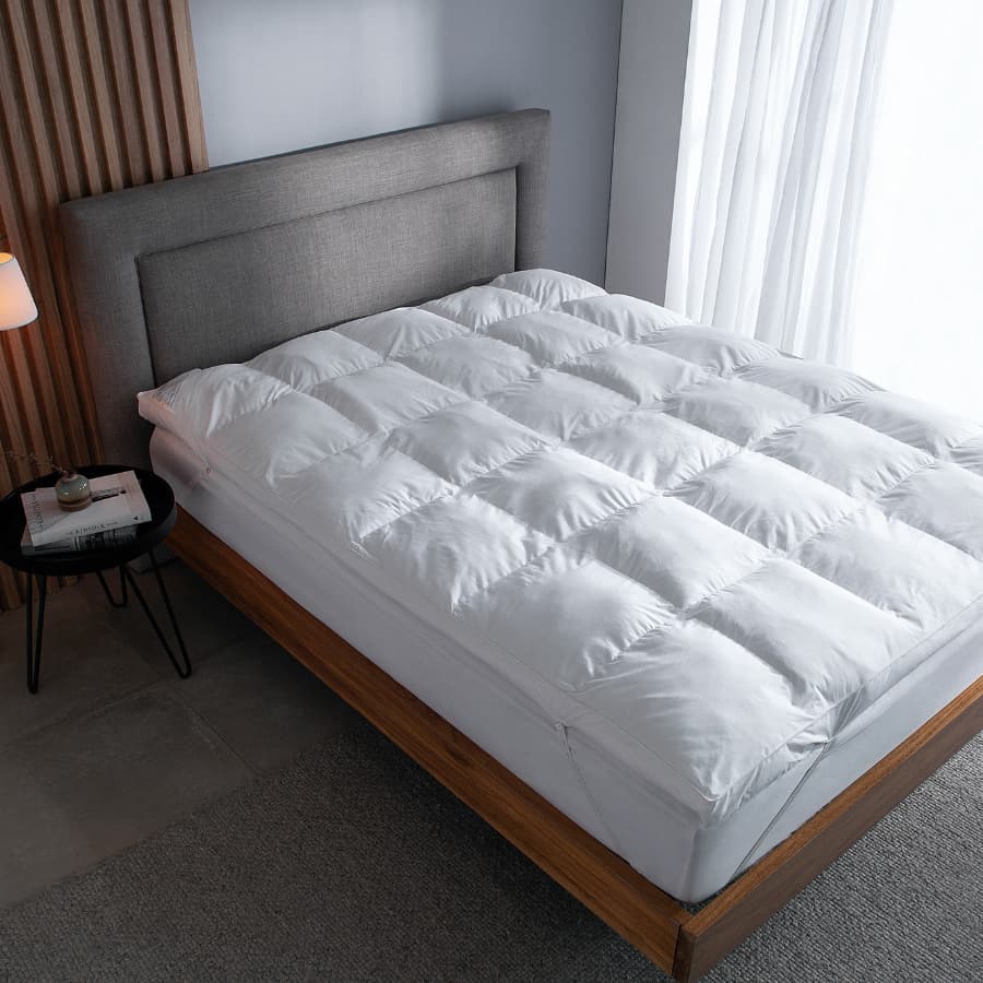 Pillow Top Queen Buddemeyer Vision Fill Gold 233 Fios Protetor De Cama 100% Algodão Acetinado