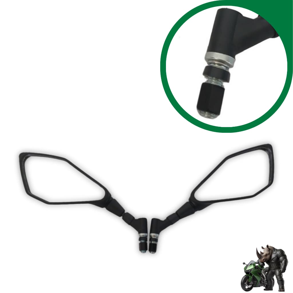 RETROVISOR Z400 ARTICULADO ROSCA YAMAHA HASTE CURTA