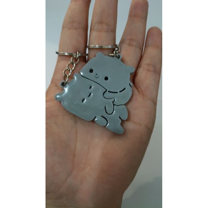 Chaveiro Casal de Ursos 2 chaveiros por 1. Pingente mochila