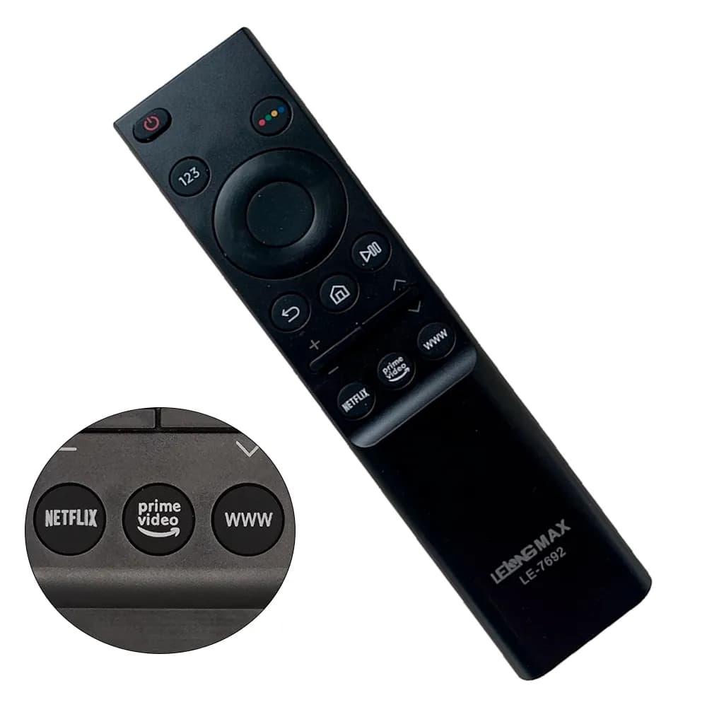 Controle Remoto Compatível Smart TV Samsung 4K S/ Comando De Voz