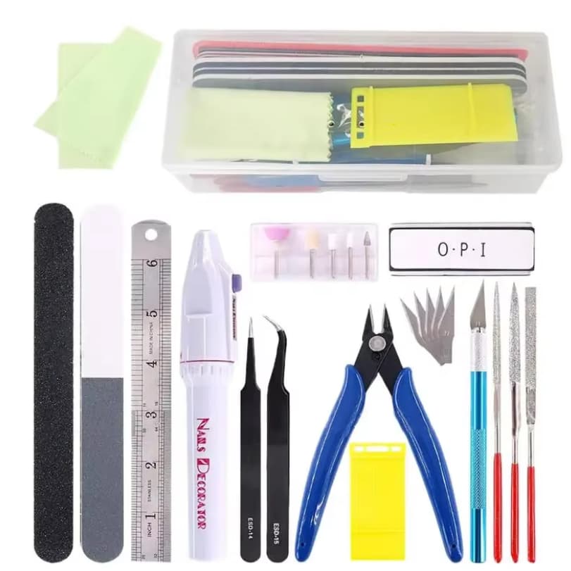 Kit Completo de Ferramentas para Impressão 3D e Modelagem – Acabamento Profissional 24 peças