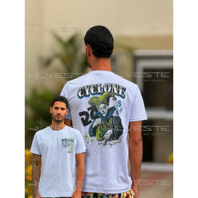 Camiseta Streetwear Cyclone Masculina Algodão Premuim