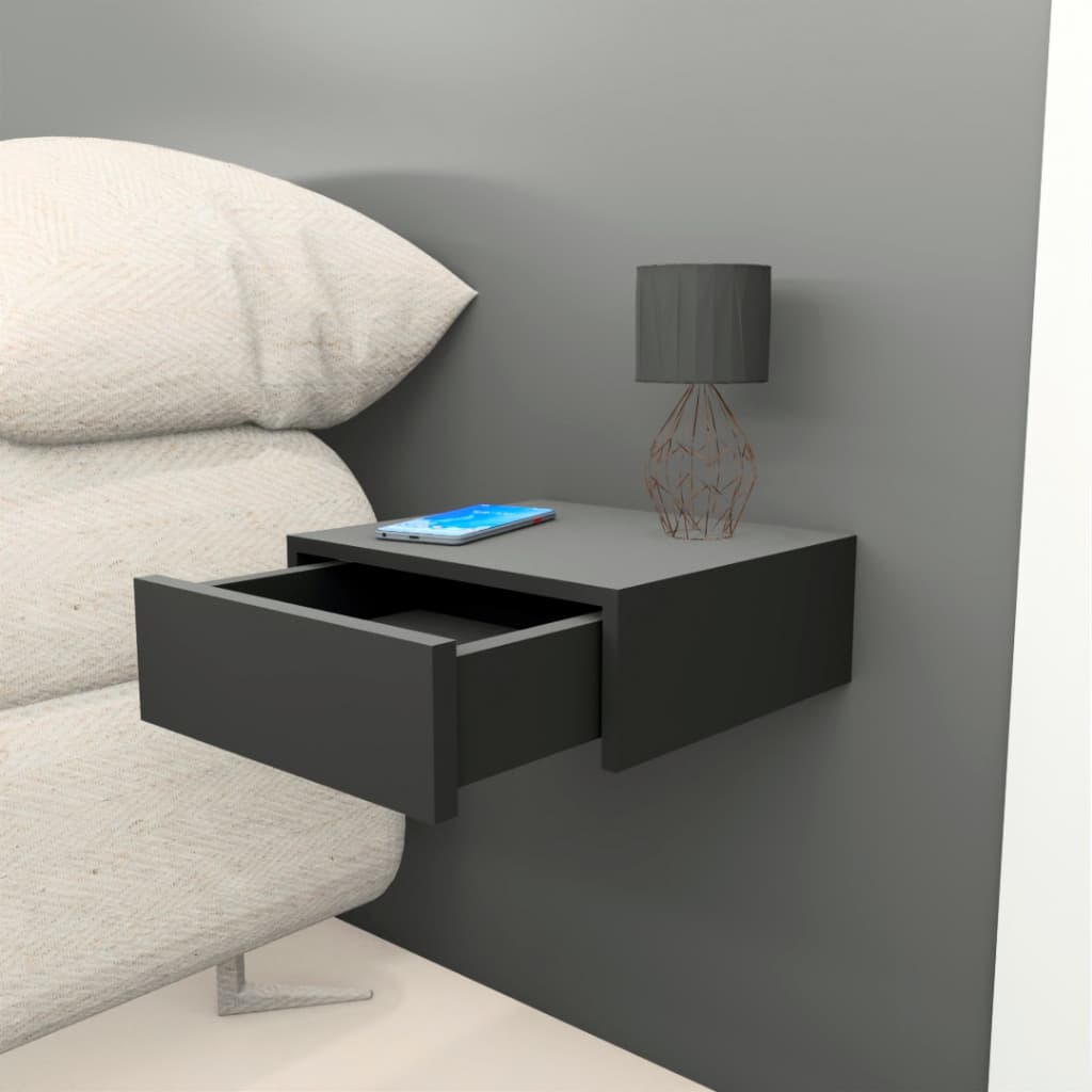 Kit 2 Mesa de Cabeceira com Gaveta para Quarto Decorativo