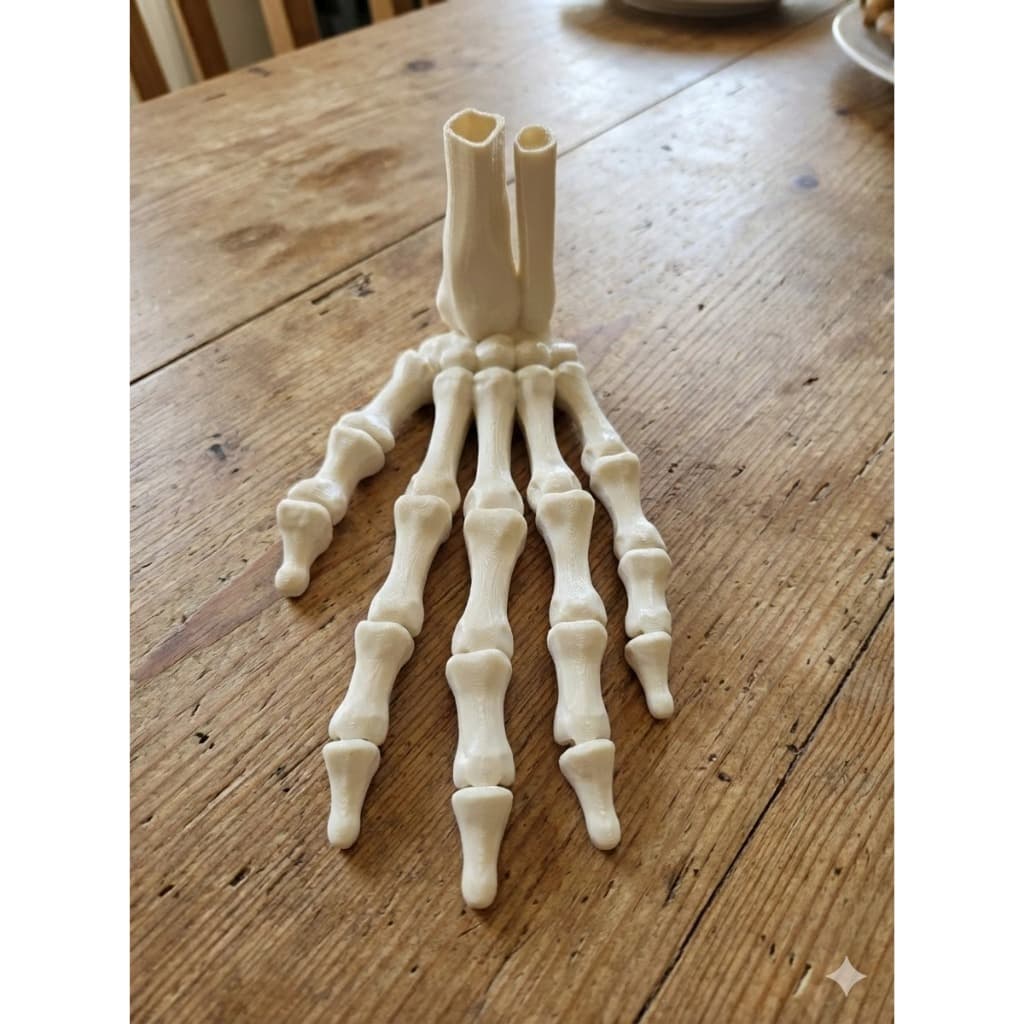 Mão Esqueleto Articulada Anatômico Osso Impressão 3D Realista Decorativa