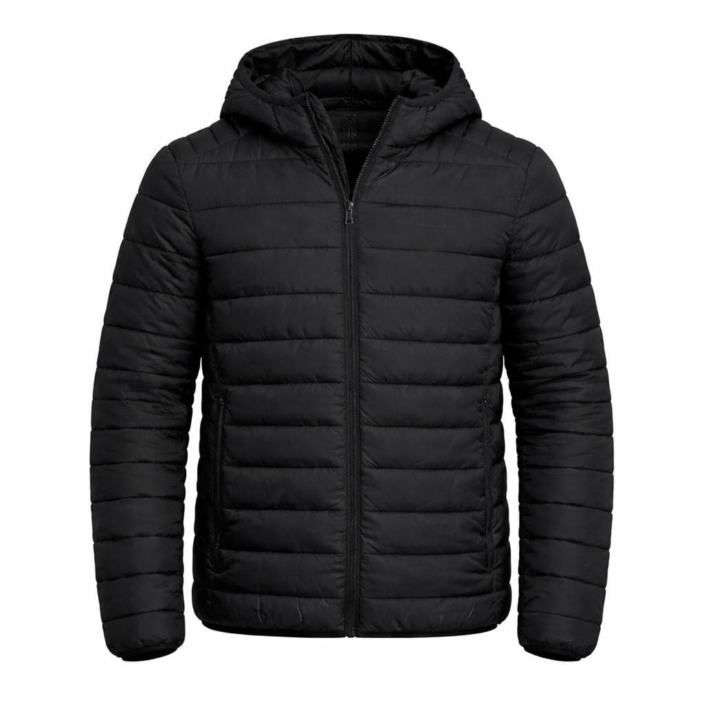 Jaqueta Masculina Bobojaco Puffer Corta Vento Masculino Com Capuz