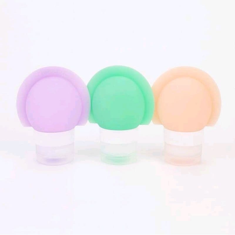 KIT de frascos para viagem, 2 ou 3 frascos, frascos para shampoo e condicionador, 60 ml, potes para viagem, de silicone
