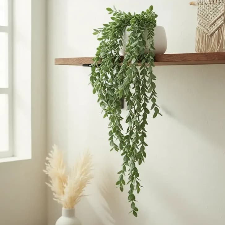 Planta Artificial Eucalipto Verde Pendente Real Toque