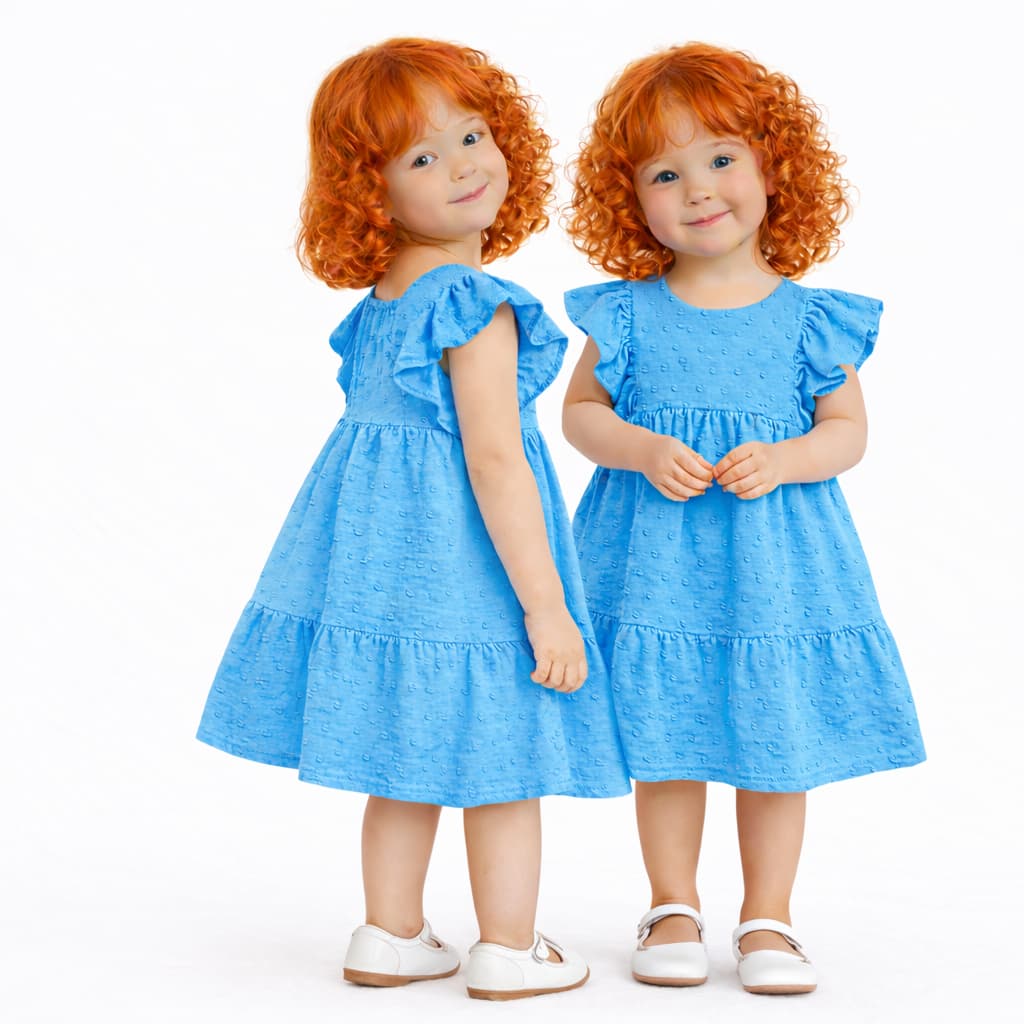 Vestido Infantil Feminino 2 a 8 Anos Tecido Duna Luxo Princesa Casual Confortável Soltinho Barato Aniversário Menina