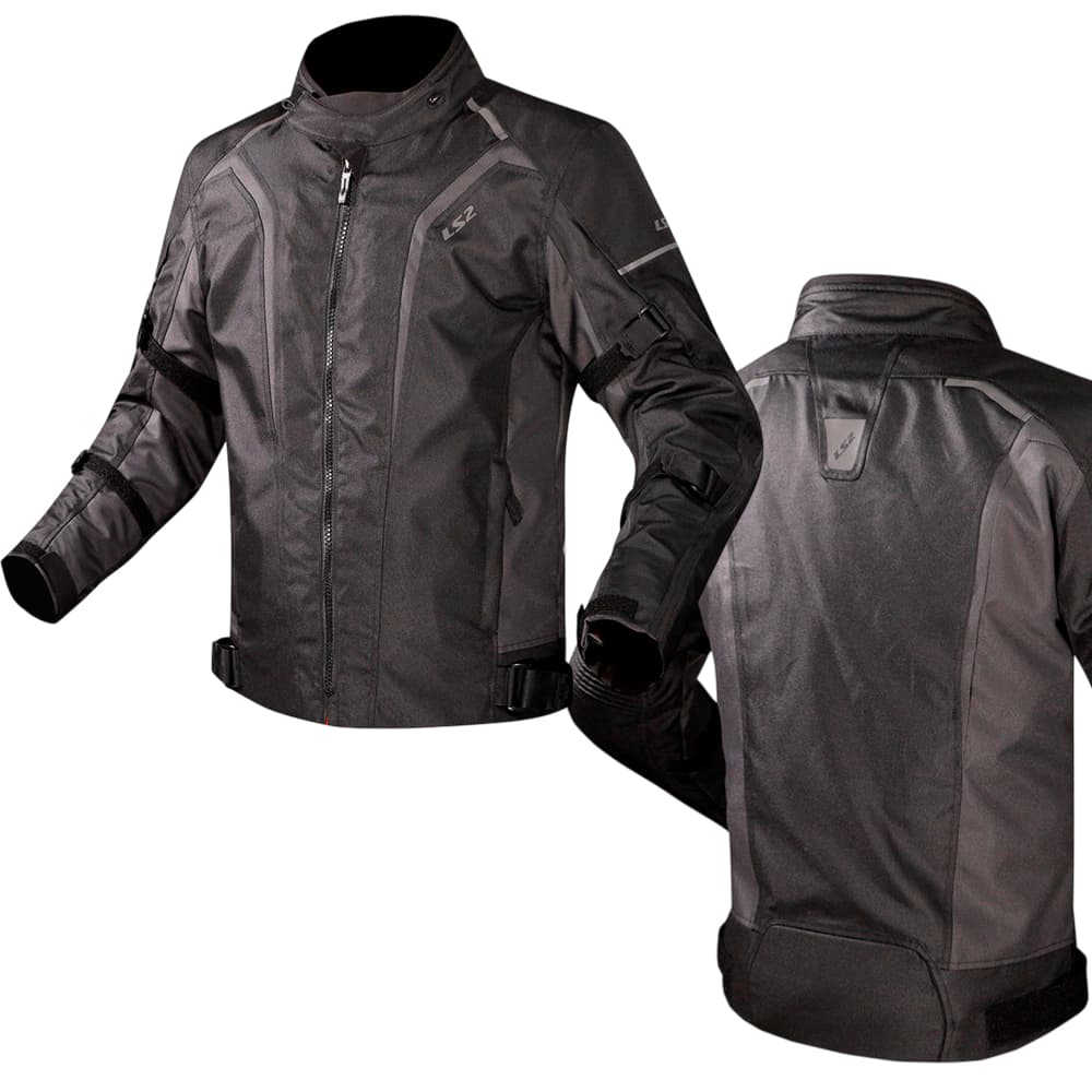 Jaqueta Feminina LS2 Sepang Preta com Cinza Motociclista tamanho M