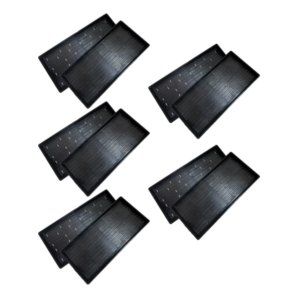 Kit 10 Bandejas Para Microverdes (5 Com Furo E 5 Sem Furo)