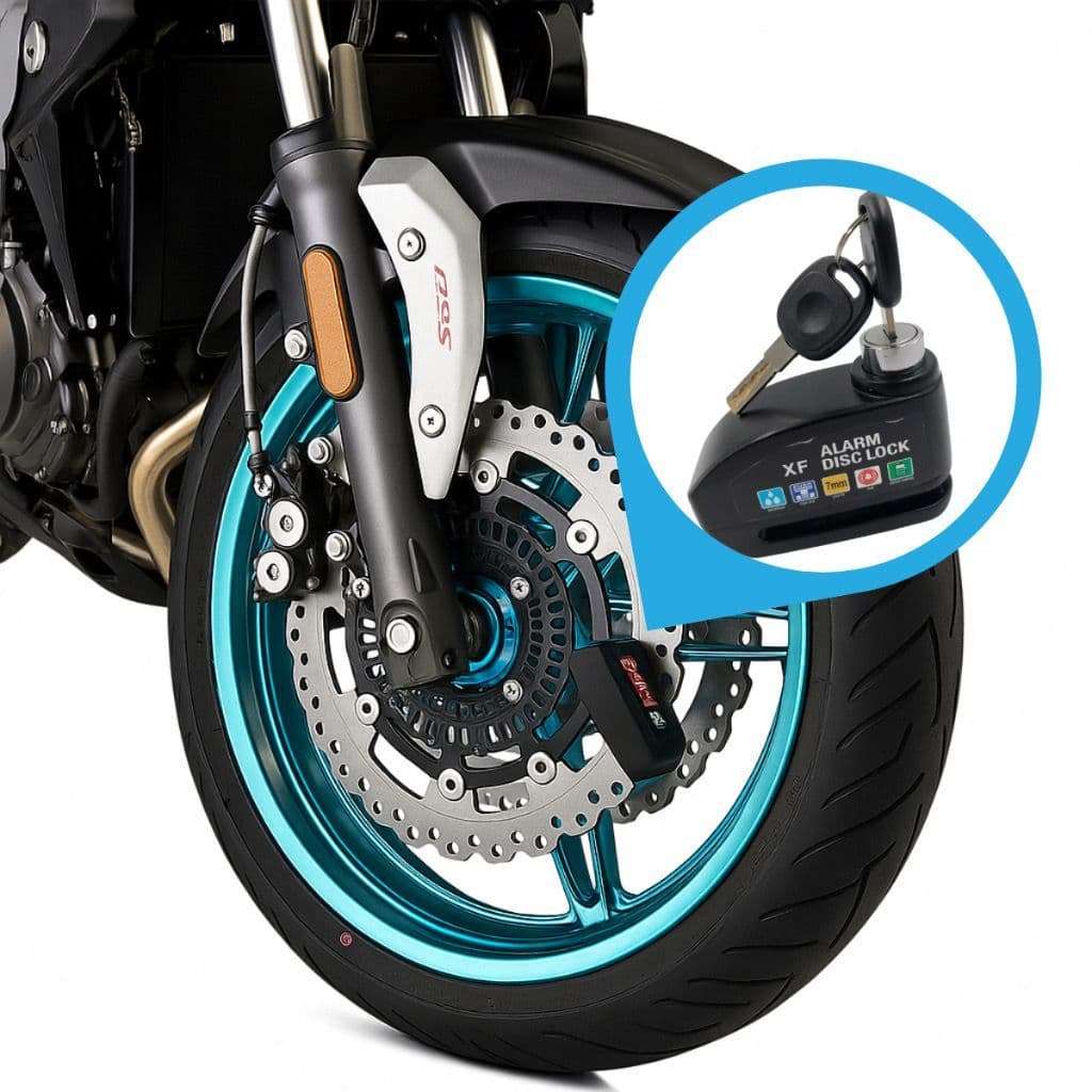 Cadeado Trava Disco C/ Alarme Cadeado Antifurto Freio Moto Universal