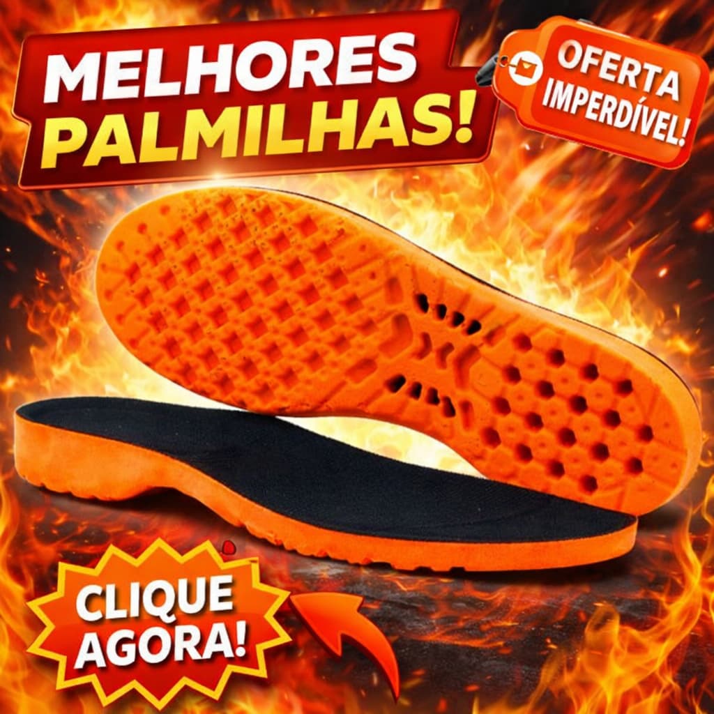 Kit 3 Palmilhas em Gel - Super confortável