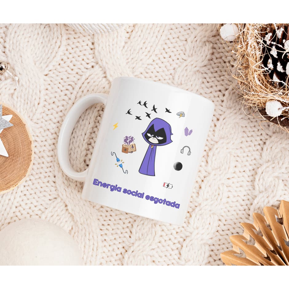 Caneca engraçada Ravena - Sem Bateria - 325ml