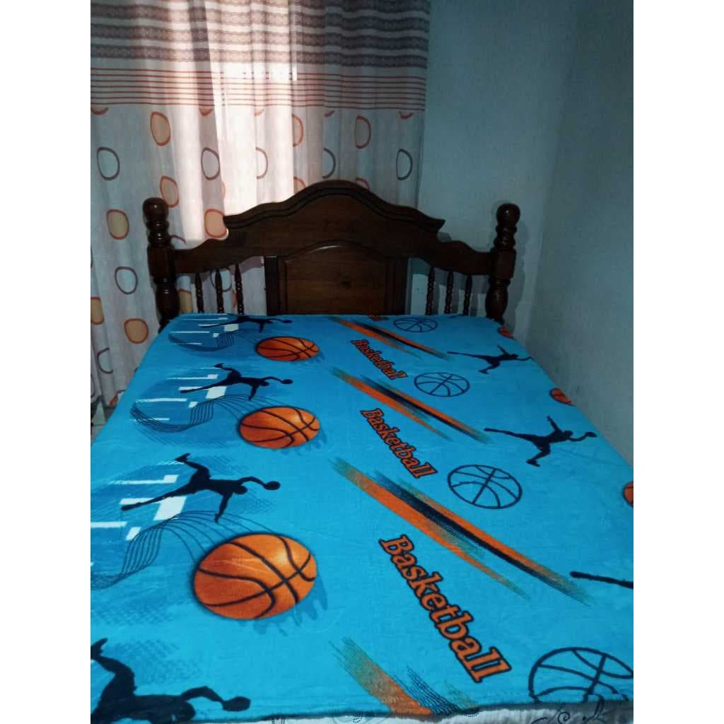 Manta de casal 100% microfibra - Basquete